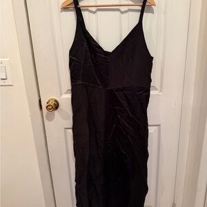 Zara Black Slip Midi Dress